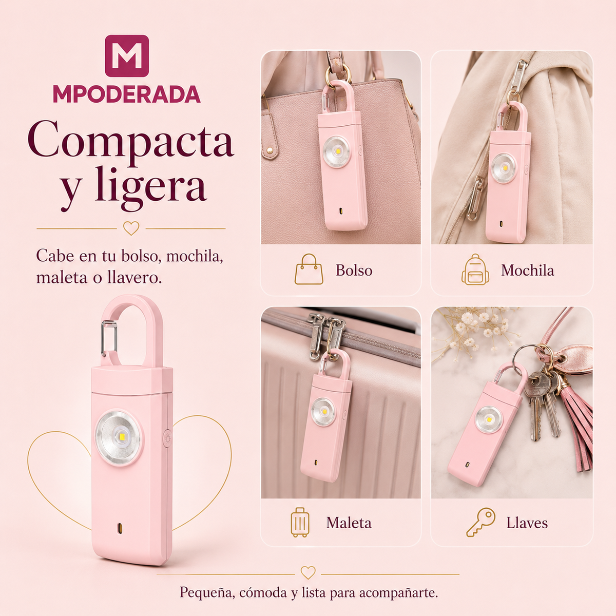 Tamaño compacto y ligero de MPODERADA Libre
